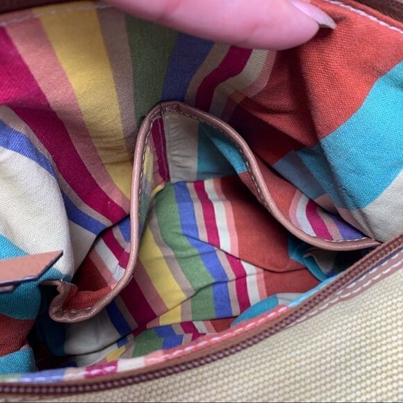 Fossil Khaki Canvas Shoulder Bag - Picture 13 of 13